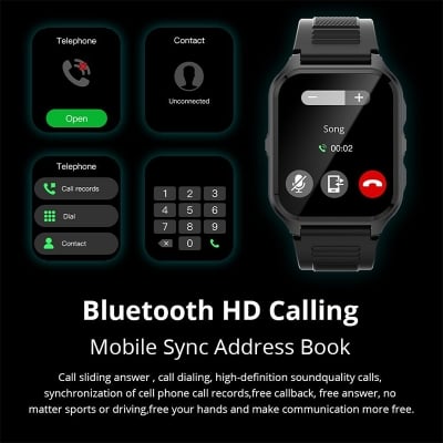 Picture of COLMI P73 Calling Smart Watch 1.9" Color Display IP68 3ATM Waterproof Heart Rate Blood Pressure Monitor 100+ Sports Modes Smartwatch for Men and Women