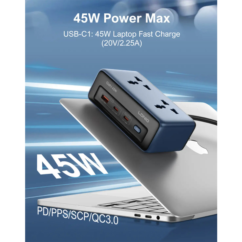 Picture of LDNIO SC1 45W GaN Universal Power Strip