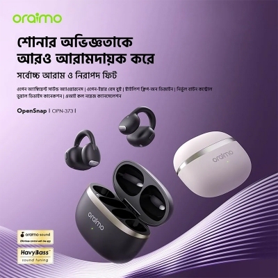 Picture of Oraimo OpenSnap Open‑Ear Wireless Earbuds (OPN‑373)