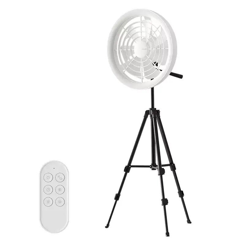 Picture of JISULIFE FA17 Outdoor LED Ceiling Fan With Long Tripod Stand