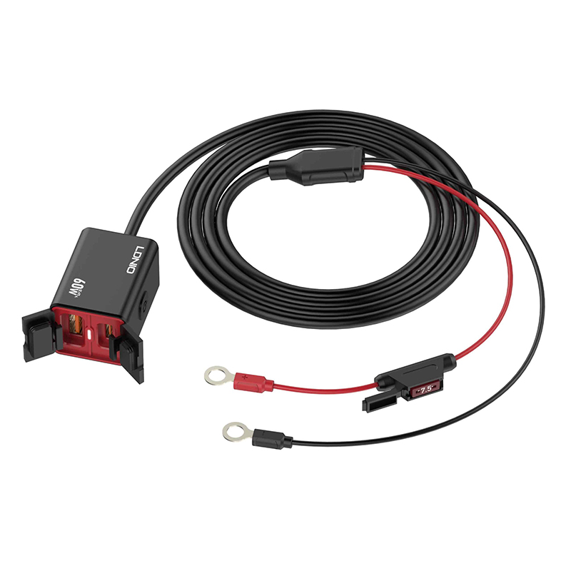 Picture of LDNIO C108 60W Super Fast Motorcycle Charger (PD + QC3.0, IPX6 Waterproof)