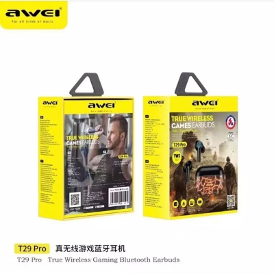 Picture of Awei T29 Pro True Wireless Games Earbuds With RGB Charging Case