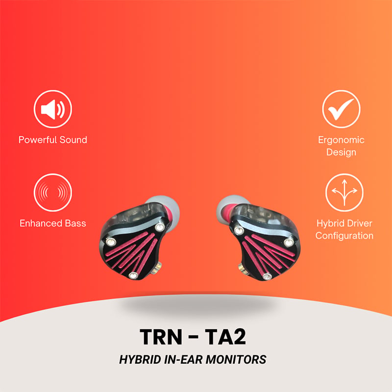 Picture of TRN TA2 Hybrid In-Ear Monitor 1DD + 1BA Knowles - Earpieces