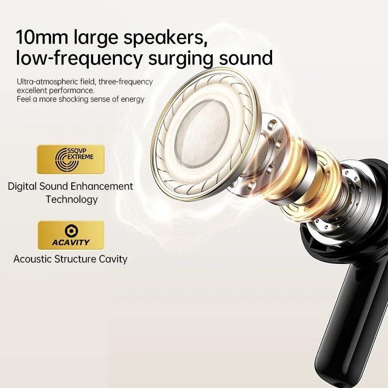 Picture of Awei T88 True Wireless Bluetooth Earphone 10mm Moving Coil Super Bass Spatial Sound Effects Earbuds 30 Hours Of Playback Time Ergonomic Design Gaming Headset