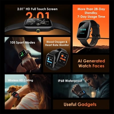 Picture of Oraimo Watch 5 Lite BT calling Smart Watch (OSW-804)