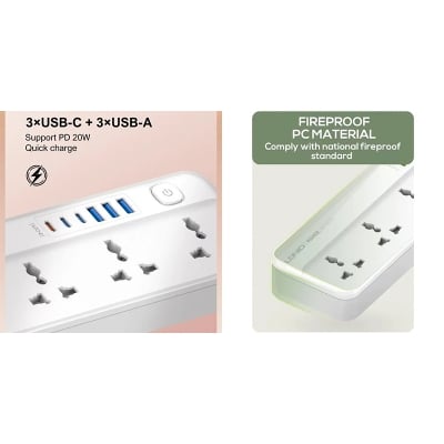 Picture of LDNIO SC5614C 2500W Universal Power Strip