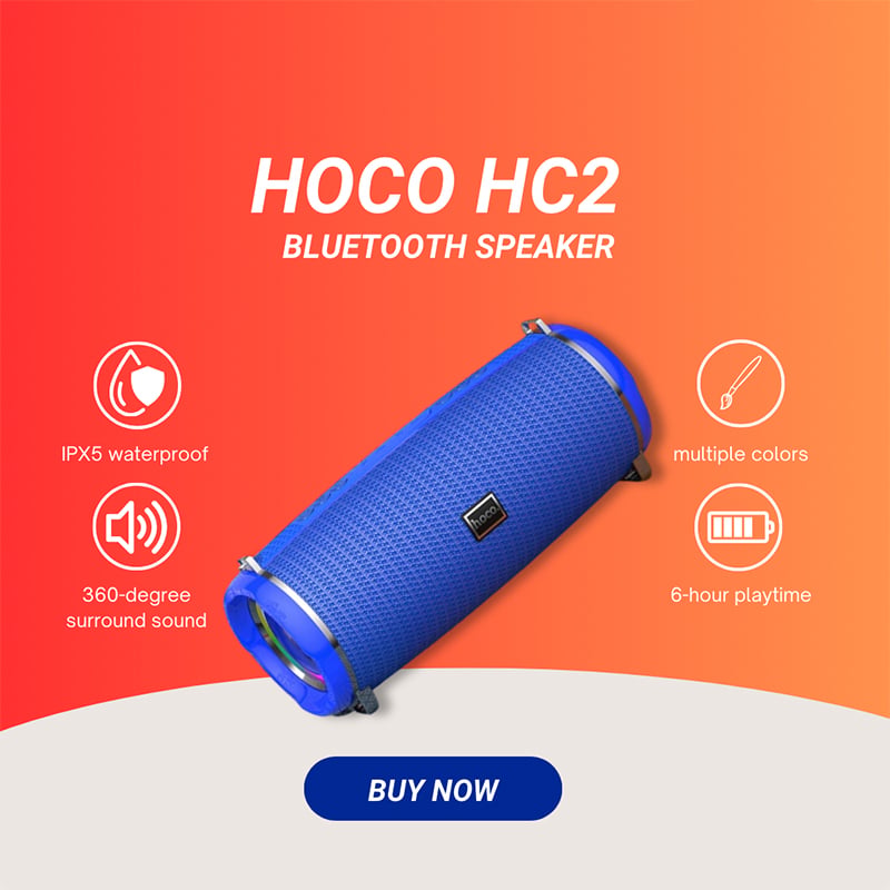Picture of Hoco HC2 True Wireless Waterproof Bluetooth Speaker