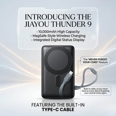 Picture of Jiayou Thunder 9 Magnetic Wireless Power Bank
