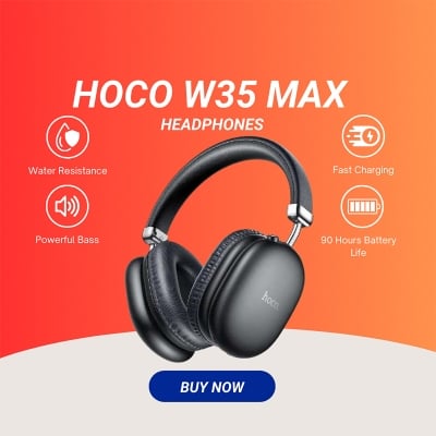 Picture of Hoco W35 Max Bluetooth V5.3 Headphone with 90 hours Playtime