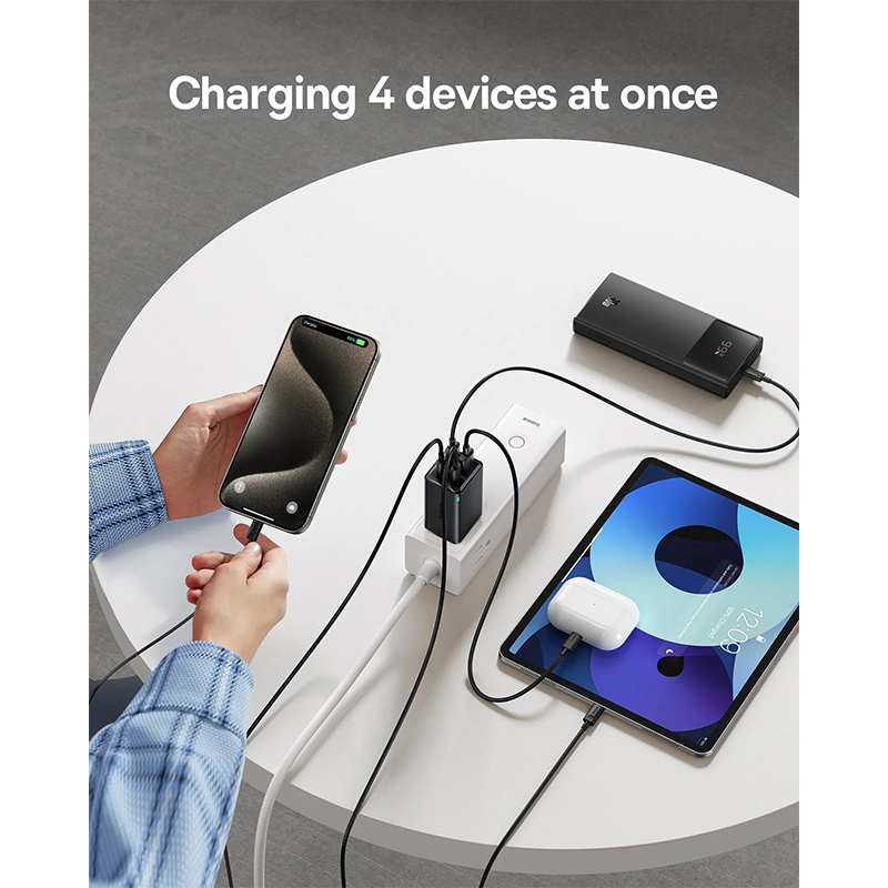 Picture of Baseus GaN6 Pro 65W Fast Charger For Macbook Samsung IPhone Pixel Huawei