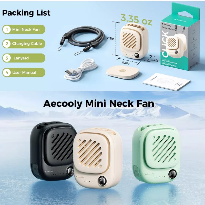 Picture of Aecooly Click 01 NK01 Portable Neck Fan
