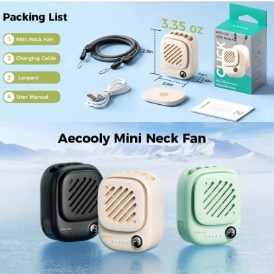 Picture of Aecooly Click 01 NK01 Portable Neck Fan