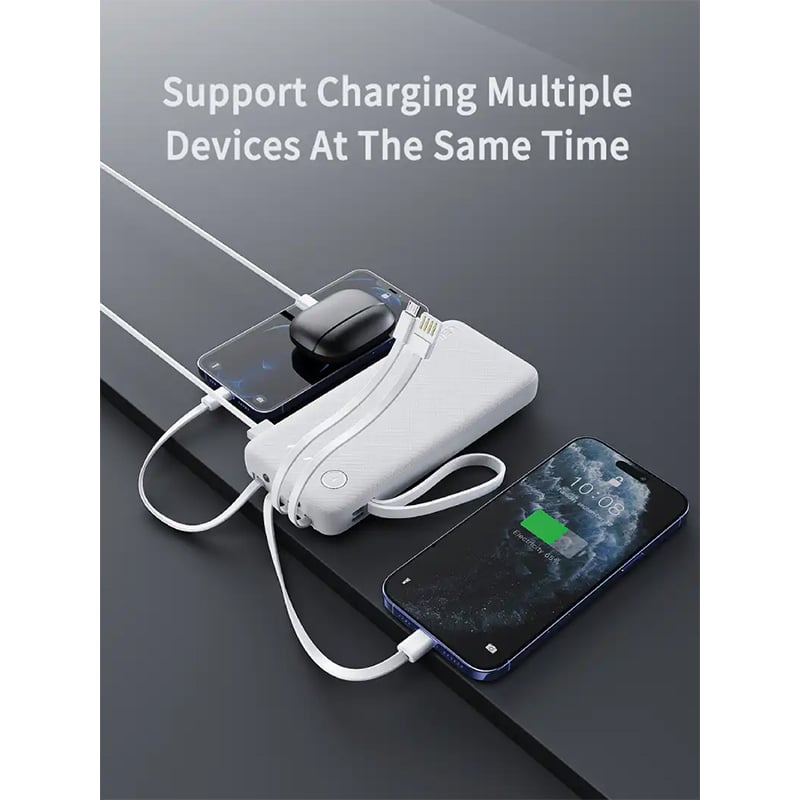 Picture of VEN-DENS 4 in 1 POWERBANK WITH CABLE BLACK VD-PB058