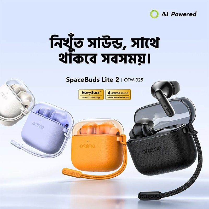 Picture of oraimo SpaceBuds Lite 2 OTW‑325 (Immersive TWS Earbuds, 50H Playtime)