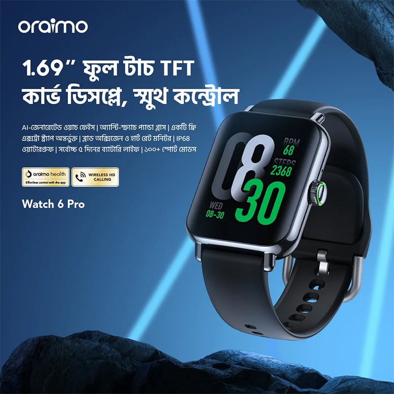 Picture of Oraimo Watch 6 Pro Smart Watch (OSW‑807S)