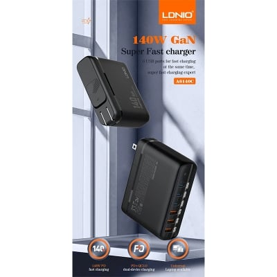 Picture of LDNIO A6140C 140W GaN+ Super Fast Desktop Charger (6 Ports)