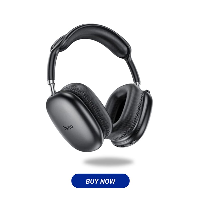 Picture of Hoco W35 Air Wireless Bluetooth Headphone Tripple Mode Wired TF and BT 400mAh Super Long Battery Life Up to 4 Hours Music Time Sports Gaming Headphones