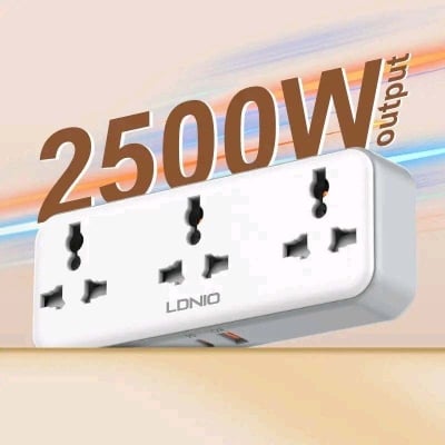 Picture of LDNIO SC3317 3 AC Outlets Portable Extension Power Socket