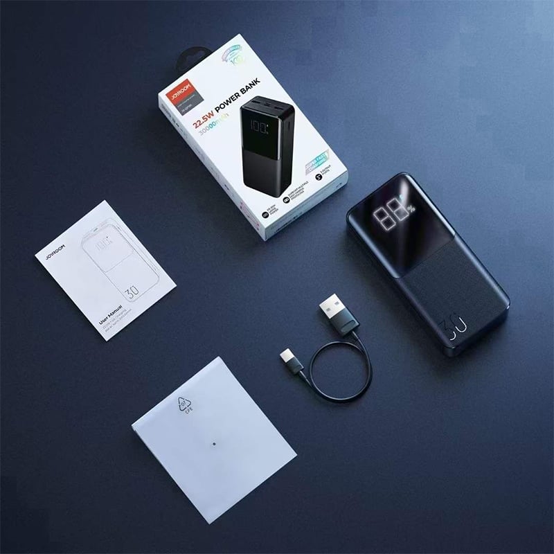 Picture of Joyroom JR-QP193 Super Fast 22.5W Power Bank 30000mAh-Black
