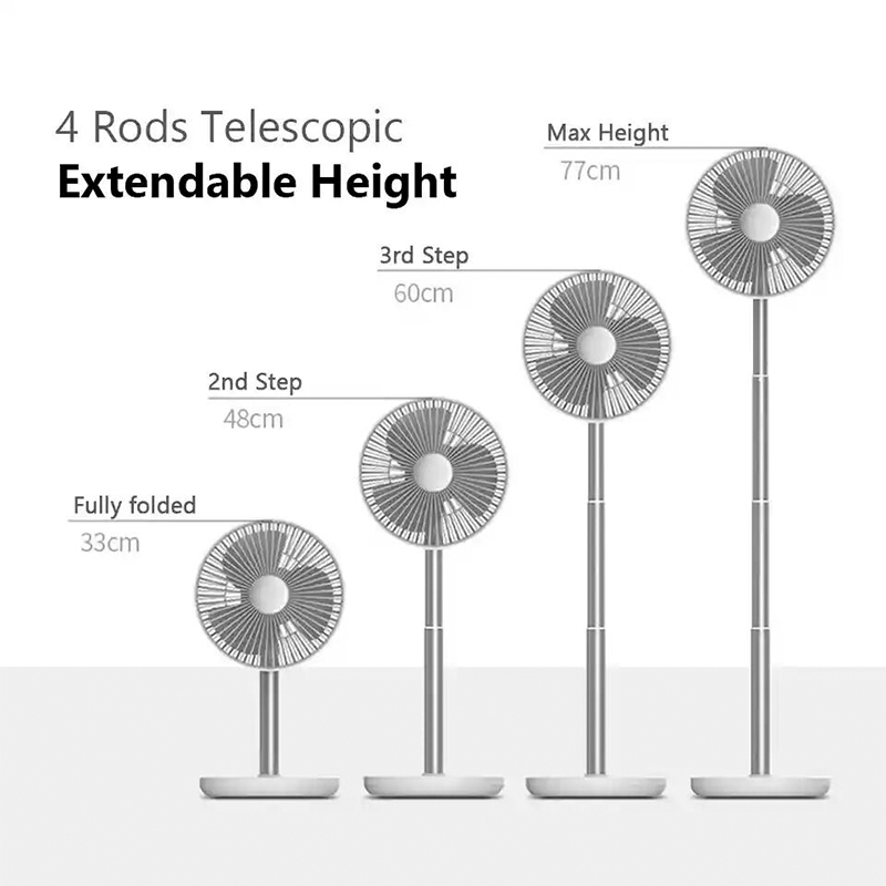 Picture of Jisulife FA13P 8000Mah Oscillating Extendable Desk Fan