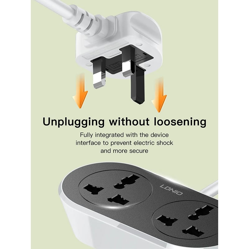Picture of LDNIO SC2018 2 AC Outlet Universal Extension Power Socket (10M)