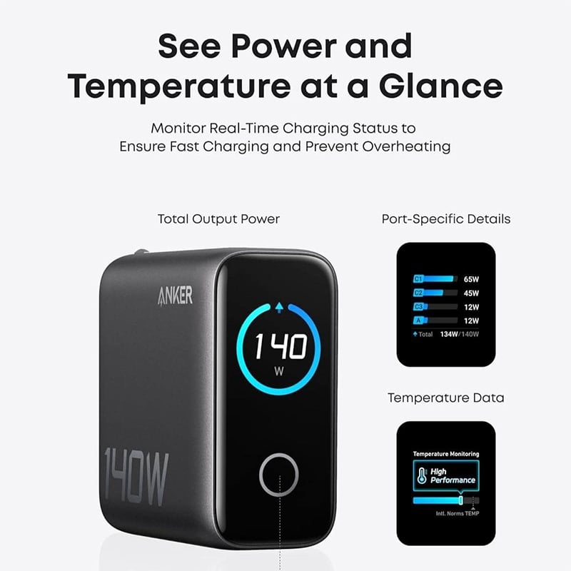 Picture of Anker Zolo Charger Cable Set (140W, 3C1A, PD3.1)