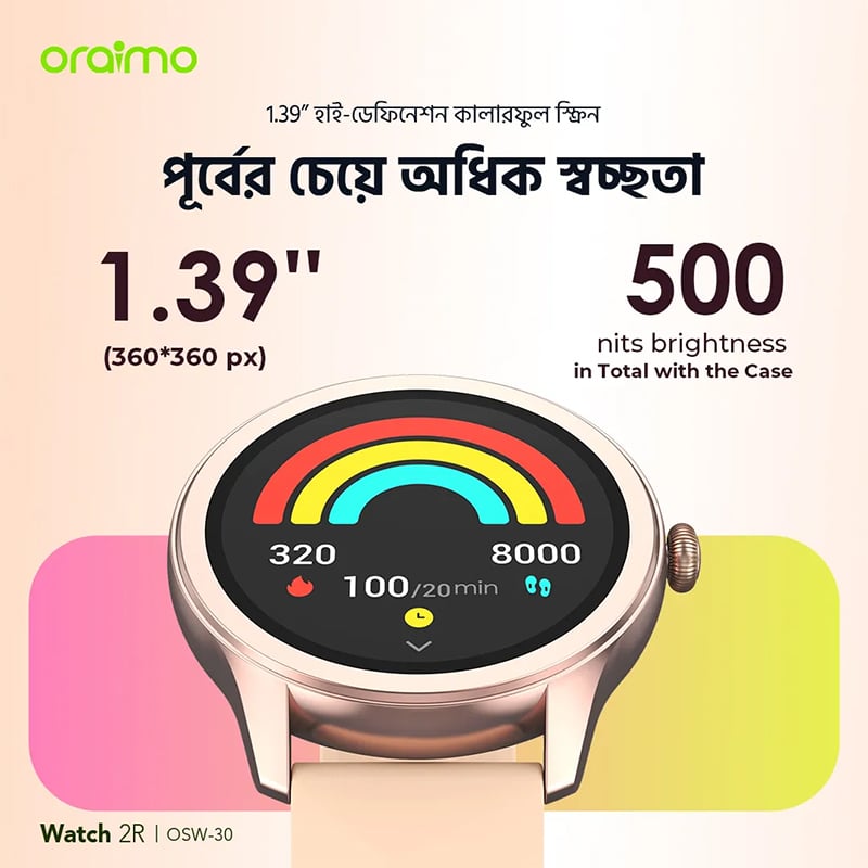 Picture of Oraimo Watch 2R Smart Watch (OSW‑30‑2)