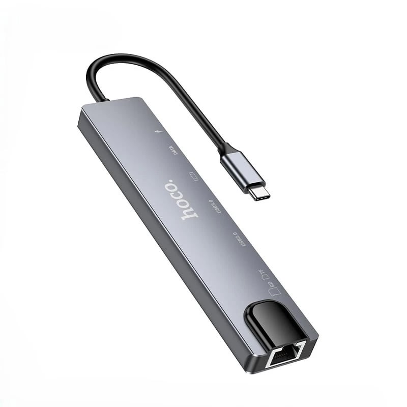 Picture of Hoco DUP09 8-in-1 Docking Hub Converter Adapter