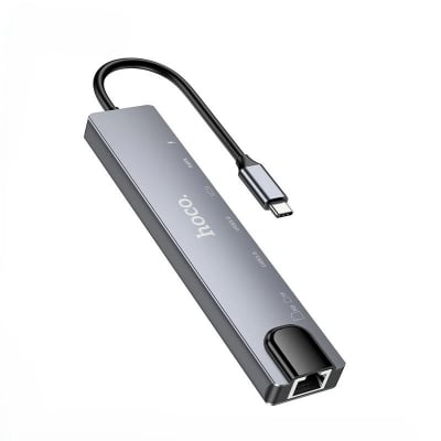 Picture of Hoco DUP09 8-in-1 Docking Hub Converter Adapter