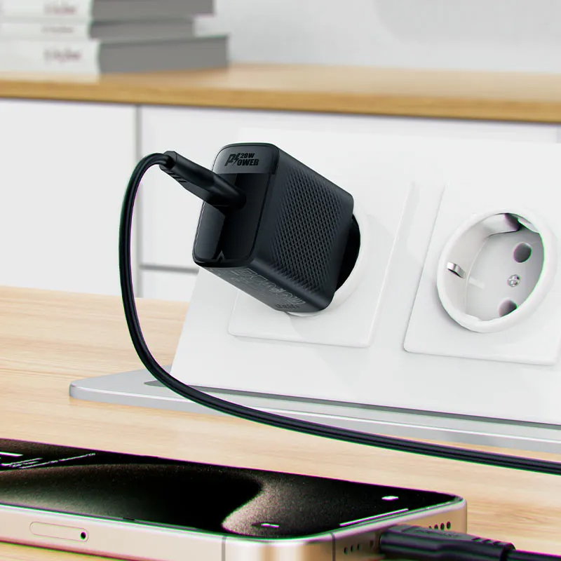 Picture of ACEFAST A82 PD20W GaN Fast Charger with USB‑C to USB‑C Cable