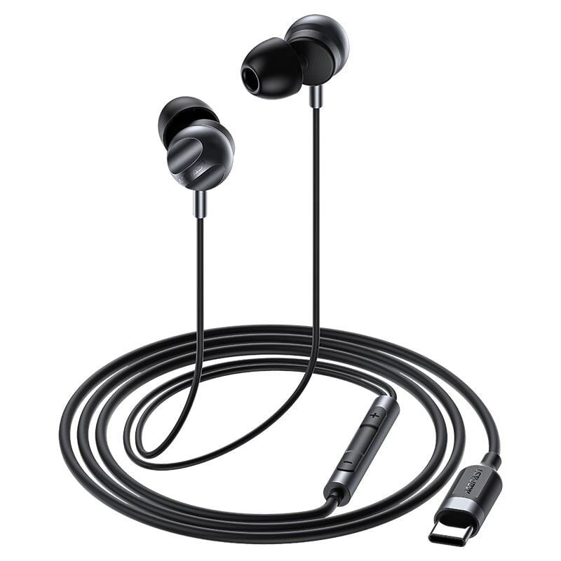 Picture of ACEFAST | L6 Type-C Wired Earphones with Mic | USB-C Digital Audio | 1.2m Cable, 17g | In-line Remote Control, HD Microphone | Ergonomic In-Ear Design | For Android USB-C Phones & Tablets.
