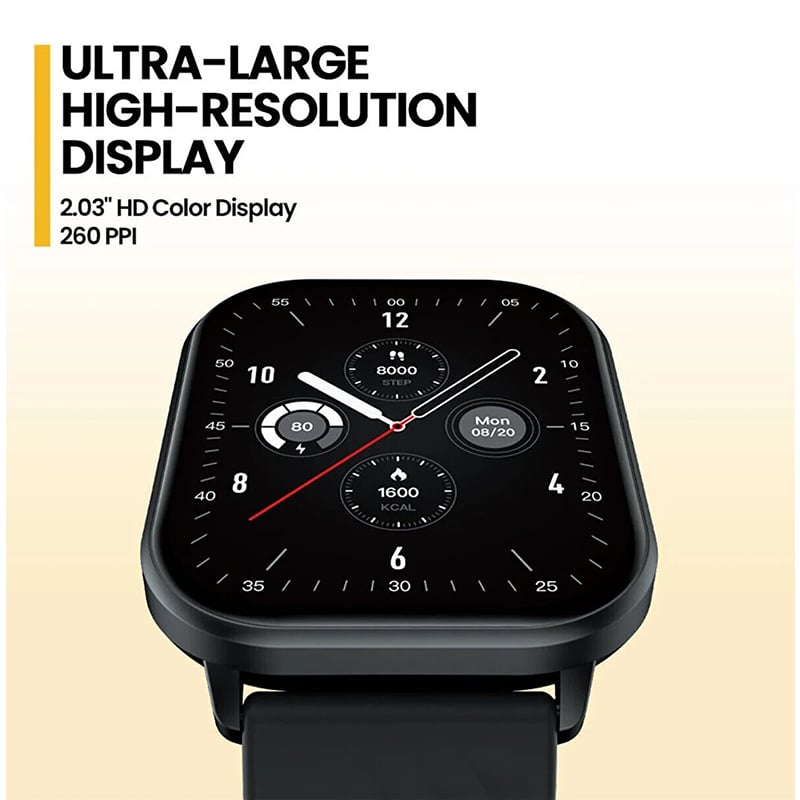 Picture of Zeblaze GTS 3 Calling Smart Watch 2.03inch Display Durable Straps Bluetooth 5.2 Lightweight Ultra Long Battery Life Smartwatch