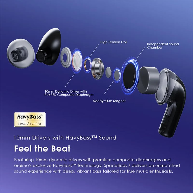 Picture of Oraimo SpaceBuds Z ANC TWS Earbuds (OTW-625)