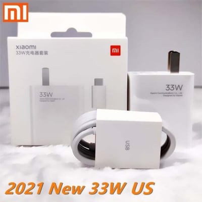 Picture of Mi 33W Turbo Charger All Model Support Turbo Charge USB Charger & Cable C- White