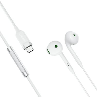 Picture of ACEFAST | L7 Type-C Semi In-Ear Wired Earphones with Mic | USB-C Plug-and-Play | Anti-Spray Noise-Reduction Mic | 1.2m Tangle-Resistant Cable, 16g | TPE+ABS+Aluminum+Nylon | For Android USB-C Phones & Tablets