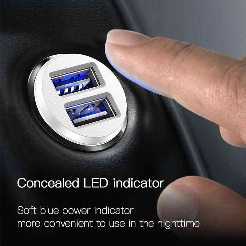 Picture of Baseus Grain Series Dual‑USB Car Charger (CCALL‑ML01)