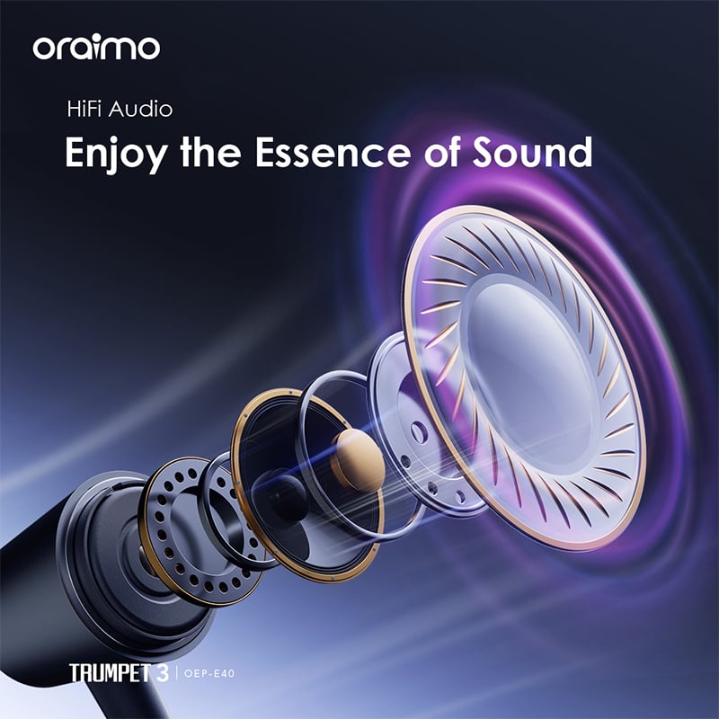 Picture of oraimo Trumpet 3 HIFI Audio In-Ear Headphones