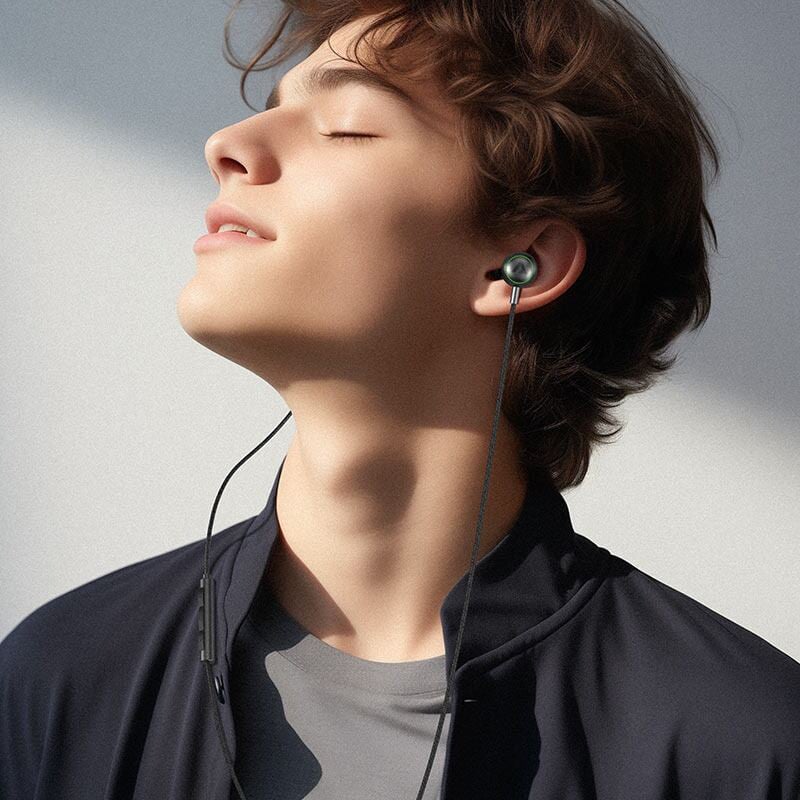 Picture of ACEFAST | L5 Type-C Wired Earphones with Mic | USB-C Digital Audio | 1.2m Braided Cable (TPE+Nylon), 18g | In-line Remote, HD Mic, Ergonomic In-Ear | For Android USB-C Phones & Tablets