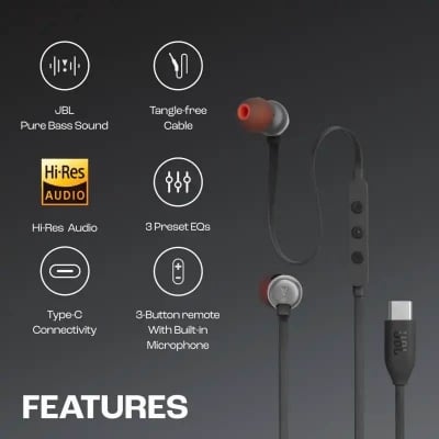 Picture of JBL TUNE 310C USB‑C Earphones