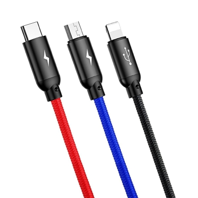 Picture of Baseus Three Primary Colors 3‑in‑1 Cable