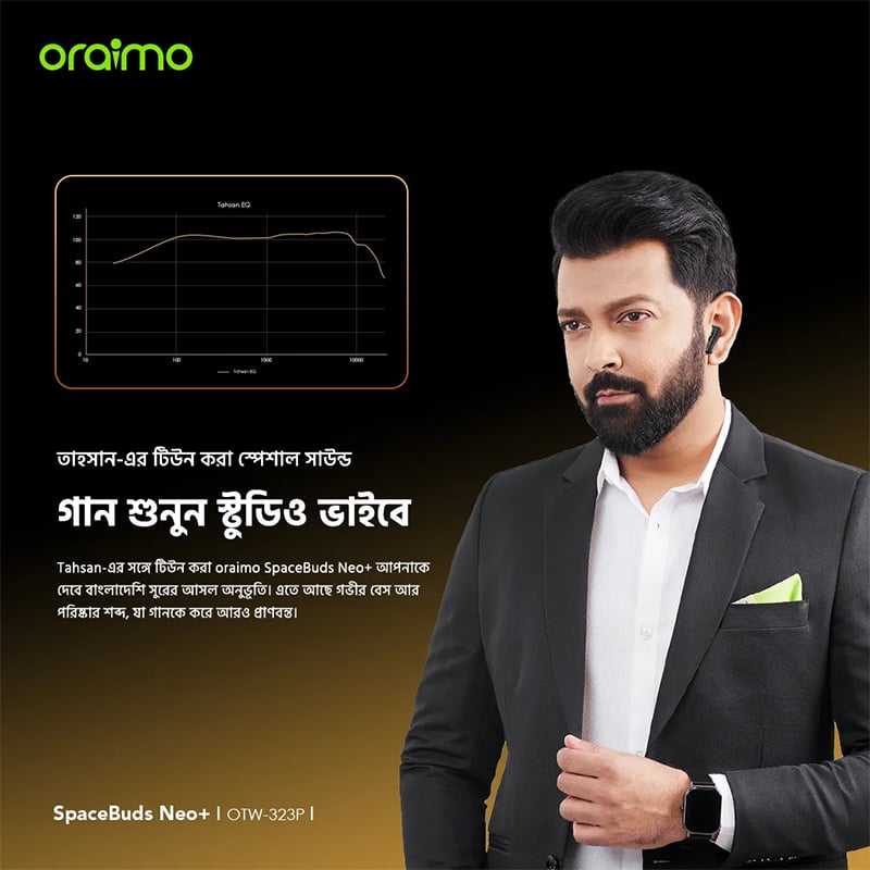 Picture of Oraimo SpaceBuds Neo+ True Wireless Earbuds (OTW‑323P)