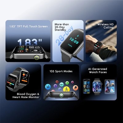 Picture of oraimo Watch 6 Max OSW‑8001N‑EG (1.83" TFT Smartwatch, IP68)