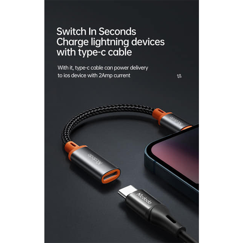 Picture of Mcdodo CA-1440 USB Type C to Lightning Converter Cable Castle Series