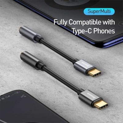 Picture of Baseus Type C To 3.5mm Jack Headphone Audio Aux Adapter Cable