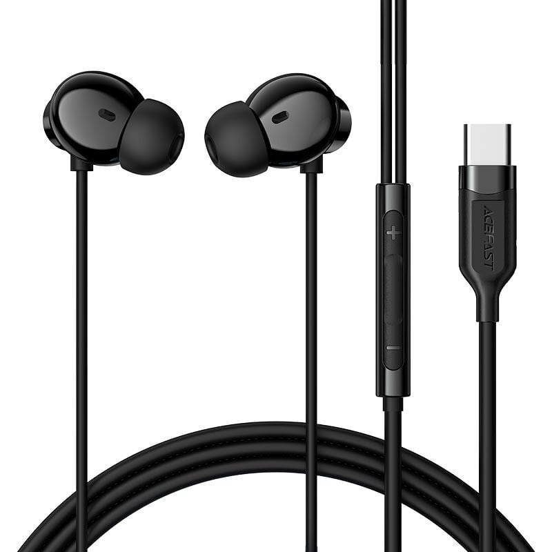 Picture of ACEFAST | L10 | USB-C Wired In-Ear Earphones with Mic | 13mm Dynamic Driver | 1.2m Silicone Cable | 16g Lightweight | ABS + Aluminum Build | CE/RoHS/FCC | Clear Bass & Calls | Type-C Earphone for Android & iPhone 15