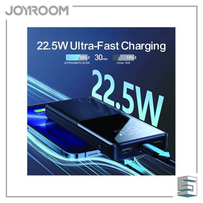 Picture of JOYROOM JR-QP191 22.5W Power Bank 10000MAH PD 20W Super Fast Charging 2 Input 3 Output LED Digital Display Battery