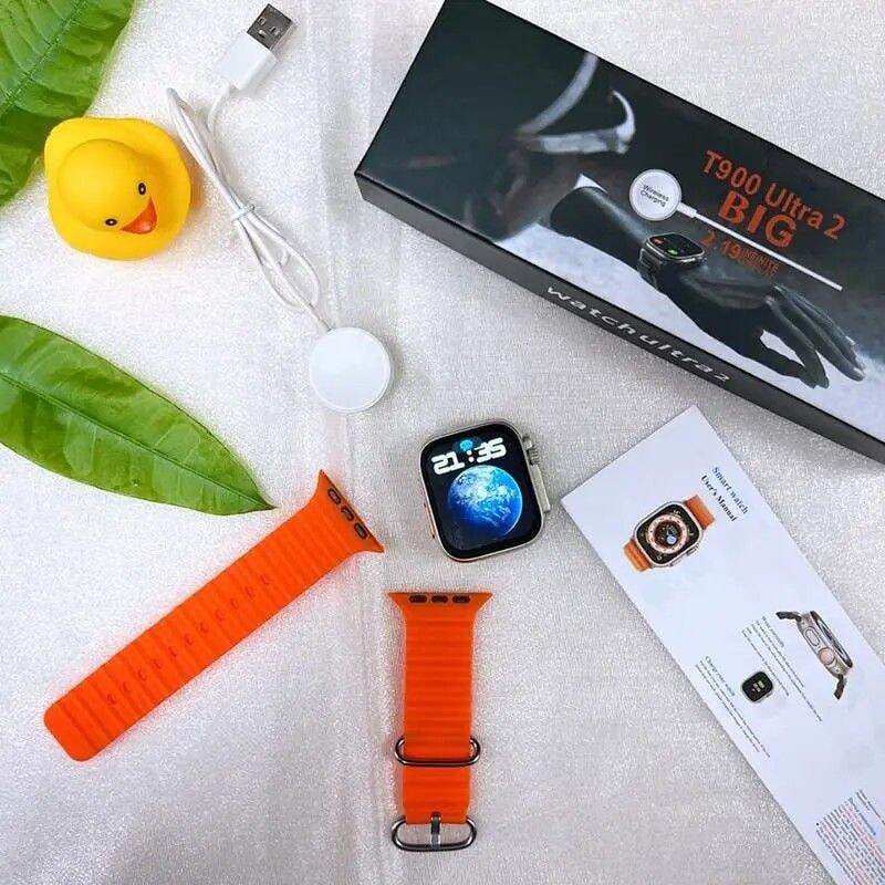 Picture of T900/T800 Ultra 2 Smart Watch 2.3" HD Screen Waterproof Bluetooth Calling Pedometer Heart Rate Blood Pressure Sleep Sports Wireless Charging Smartwatch for Men Women Watch for iPhone & Android
