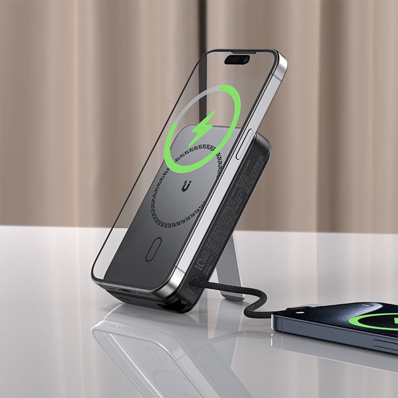 Picture of ACEFAST M24 22.5W 10000mAh Magnetic Power Bank with Built‑In Cable