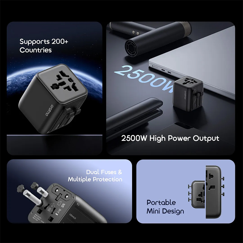 Picture of oraimo PowerOmni 25 OCW‑T01 (Universal Travel Adapter, 2500W High Power)