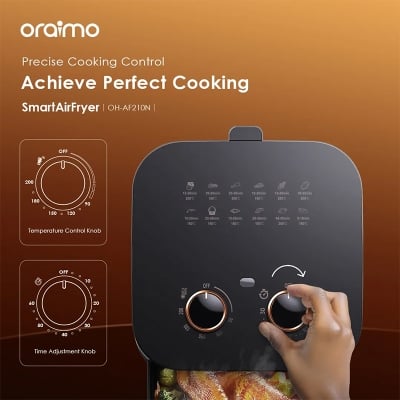 Picture of oraimo SmartAirFryer OH‑AF210N (1500W, 5L Visible Window Air Fryer)